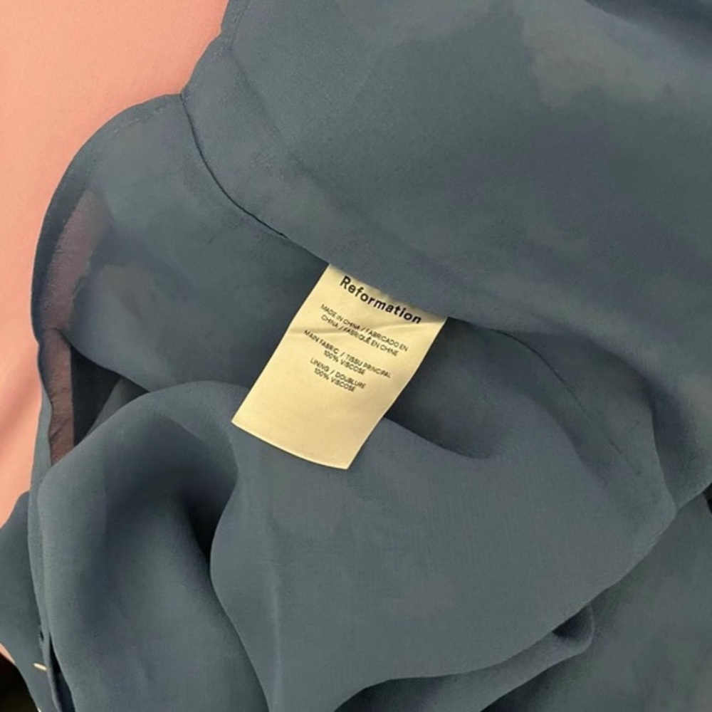 Reformation Besse Dress in Cyanotype *NEW* - Picture 7 of 7